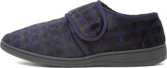Jo & Joe Vernon Mens Navy Wider Fitting Slipper - Size 9 UK - Blue