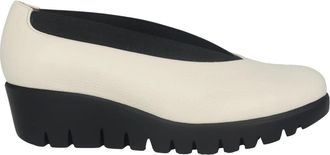 Wonders Off White Dames Loafer voor de Zomer - Dames - Sleehakken - Beige - 40 EU - Leer - Schoenen