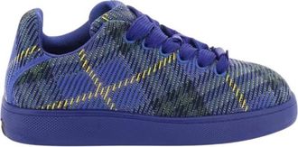 Burberry Check Nylon Knitted Box Sneakers, Brand Size 42.5 ( US Size 9.5 )