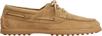 Tod's Suede Boat Shoe - male - Tods - Boat Shoes - Brown - 10 UK - Shoes