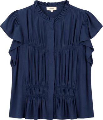 Suncoo Mujer, Blusas y Camisas, Azul, Talla: S