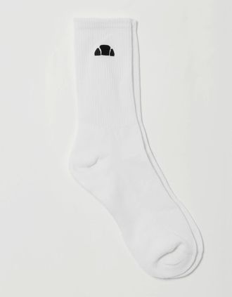 Ellesse Alacre Crew Sock 3 Pack - White - Size: 7/8.5/8/7.5/9/9.5/10/10.5/11/9/9.5/10/10.5/11/7.5/8/7/8.5