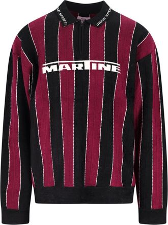 Martine Rose Striped Polo Shirt