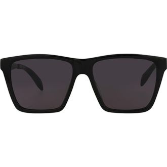 Alexander McQueen 57mm Square Sunglasses in Black Ruthenium Grey at Nordstrom Rack