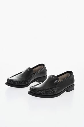 Prada Brushed Leather Loafers Prada