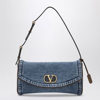 Valentino Garavani Borsa a spalla DeVain piccola in denim