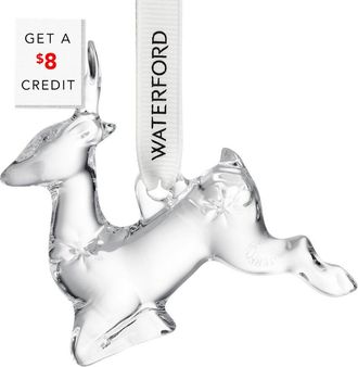 Waterford Mini Reindeer Ornament With $8 Credit