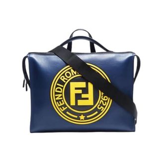 Fendi Pre-owned Handbags, unisex, Blue, Size: ONE SIZE Pre-owned Vintage Shoulder Bag