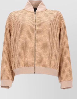 Fabiana Filippi knitwear high collar textured knit ribbed edges