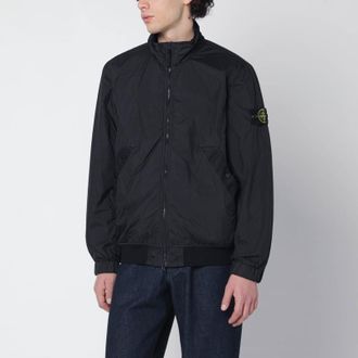 Stone Island Black nylon zip-up jacket