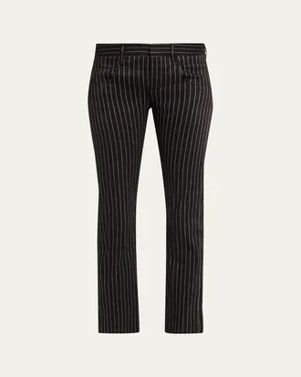 R13 Boy Straight Tailored Stripe Pants