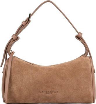 Lancaster Sac rectangle Zipp&eacute; S Su&egrave;de - Dames - Tassen - Bruin - Maat: ONE Size Su&egrave;de