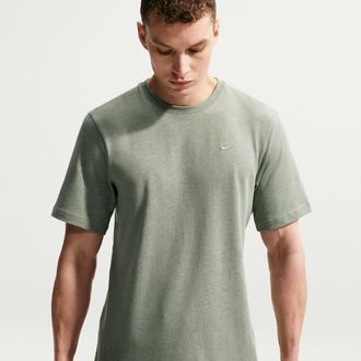 Nike Mens Primary Dri-FIT Short-Sleeve Versatile Top in Green | DV9831-320
