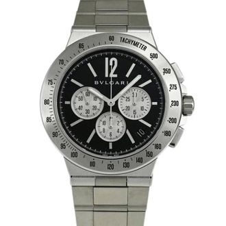 Bulgari Pre-owned Vintage Polshorloge - Heren - Pre-owned - Zwart - Maat: ONE Size