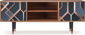 StoryZ Mueble de TV azul-verde 2 puertas L 170 cm