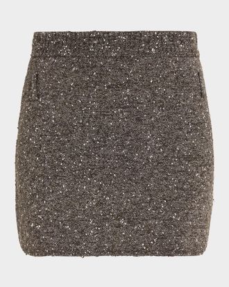 A.L.C. Stella Boucl&eacute; Tweed Mini Skirt