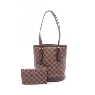 Louis Vuitton Brown Coated Canvas Pvc Damier Canvas Leather Handbag Tote Bag (Pre-Owned)