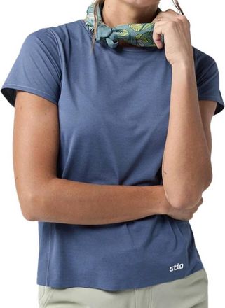 Stio Lucent Short Sleeve Tee In Vintage Indigo