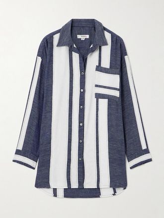 Lemlem Camicia In Cotone A Righe Mariam - Blu