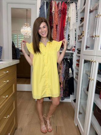 Wishlist Covered In Sunshine Mini Dress In Yellow