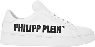 Philipp Plein Schoenen, Heren, Wit, 46 EU, Leer, Lo-Top Sneakers