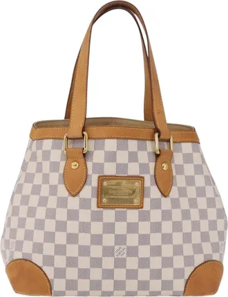 Louis Vuitton Hampstead Damier Beige Canvas Handbag (Pre-Owned)