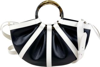 Coccinelle Handbags, female, Black, Size: ONE SIZE Shell Bicolor Handbag