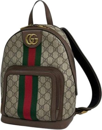 Gucci Pre-owned Backpacks, female, Beige, Size: ONE SIZE Pre-owned Vintage Backpack
