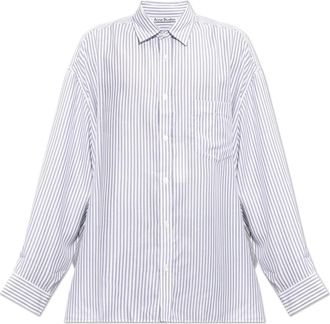 Acne Studios Oversized Shirt With Pocket - Heren - Zakelijke Overhemden - Wit - L - Overhemden