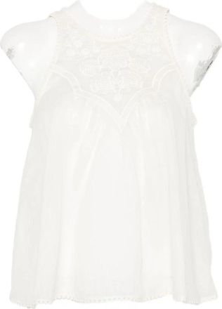 Twinset Sleeveless Tops - Dames - Tops zonder mouwen - Wit - M - Tops