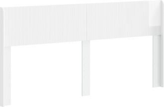 vidaXL Cabecero Blanco Brillante Pb Vidaxl