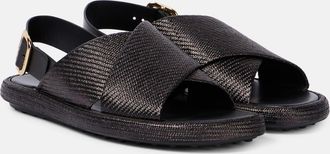 Tod's Sandali con pelle intrecciata
