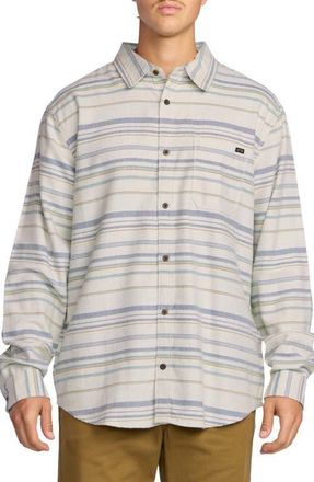 Billabong Coastline Cotton Flannel Button-Up Shirt in Chino at Nordstrom, Size Xx-Large