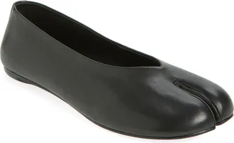 Jeffrey Campbell Equina Split Toe Ballet Flat in Black at Nordstrom, Size 8.5
