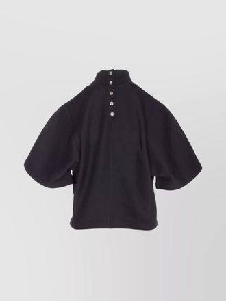 Alaia top high neck short sleeves