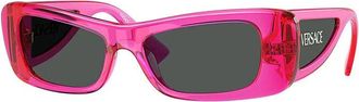 Versace VE4481 543487 Transparent Fluo Fucsia/Dark Grey