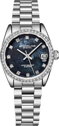 Stührling Womens Lineage 3936 Quartz 31mm Fashion - Silver - One Size