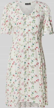 Pieces Regular Fit Freizeitkleid mit floralem Muster Modell FYA in Weiss, Gr&ouml;&szlig;e XL