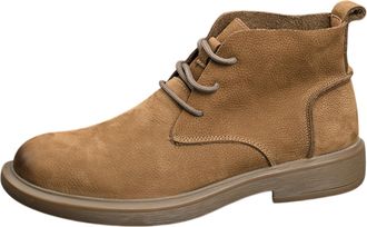 Generic Chukka Boots Fashion and Comfort Casual Lace Up Oxfords Ankle Boots (8.5,Khaki Plush)