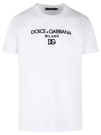 Dolce & Gabbana Wei&szlig;es Baumwoll-T-Shirt