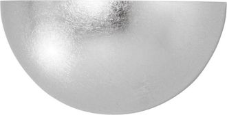 Fan Europe Applique moritz in gesso rivestito in foglia argento 25x12.5 cm
