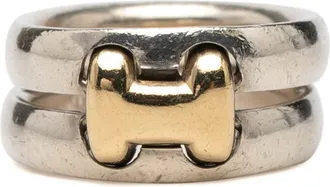 Herm&egrave;s Yellow Gold (18K) Silver 925 Band Ring (Pre-Owned)