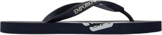 Emporio Armani Casual Slip-On Slippers - Heren - Slippers - Blauw - 42 EU - Schoenen