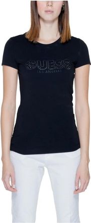Guess Sangallo T-Shirt - Dames - T-shirts - Zwart - XS - Katoen - Tops