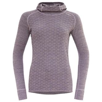 Devold Kvitegga Hoodie Merinoshirt f&uuml;r Damen | rosa
