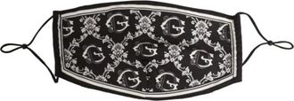 Dolce & Gabbana Mascherina con stampa logo - - Accessories - Uomo - Nero - ONE SIZE