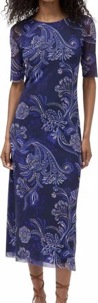 Johnny Was Astrid Midi Mesh Dress In Miko