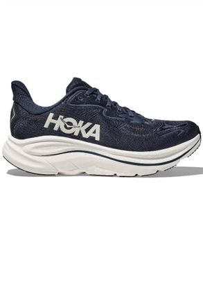 Hoka One One Mens Clifton 10 Running Shoe - Wide In Navy/white