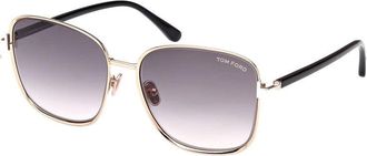 Tom Ford FT1029 28B Shiny Rose Gold/Smoke Gradient