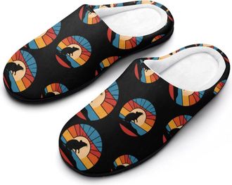 Generic Rat Vintage Cotton Slippers for Women Indoor Outdoor Slipper Slip-On Memory Foam Home Shoes